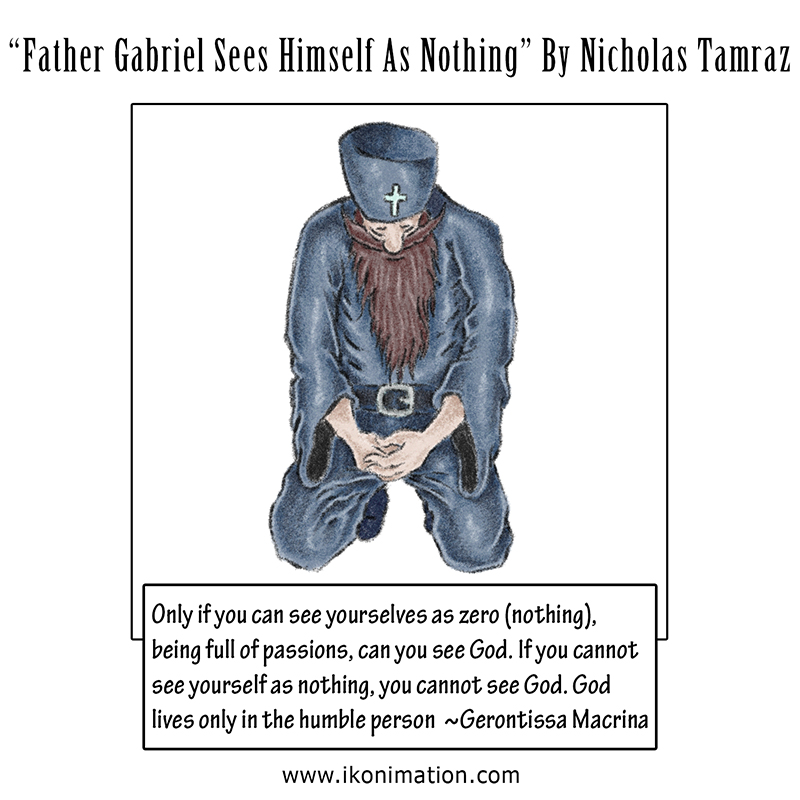 Father Gabriel Sees Himself As Nothing Comic by Nicholas Tamraz
