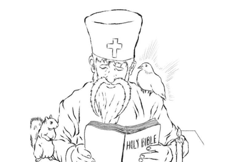 Father Gabriel Children’s Book Sketches Blog Post