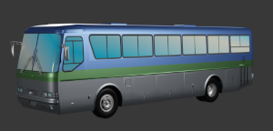 Render of the bus 3D model