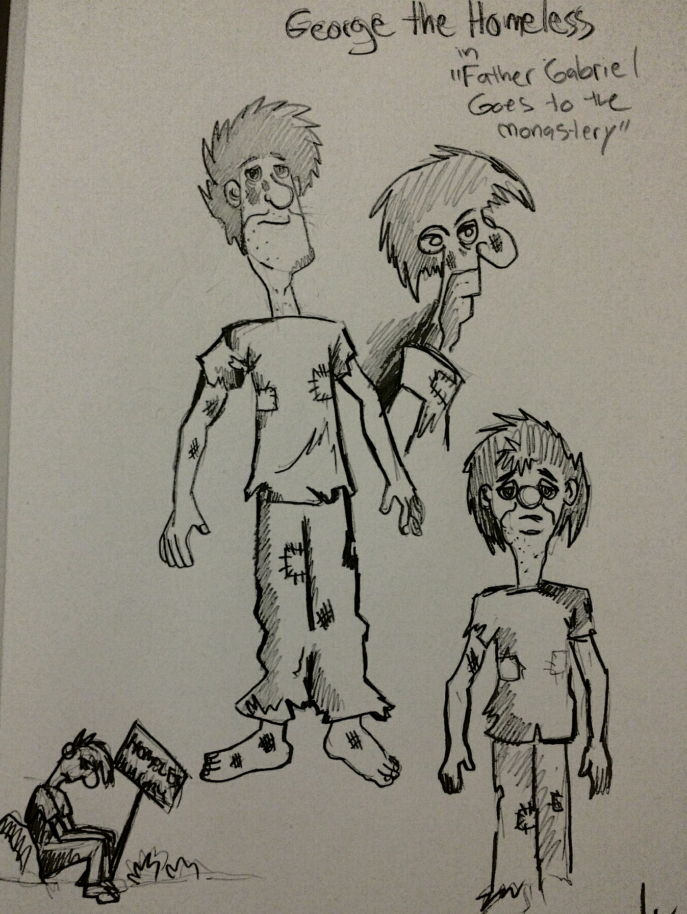 George the Homeless (Sketch 1)