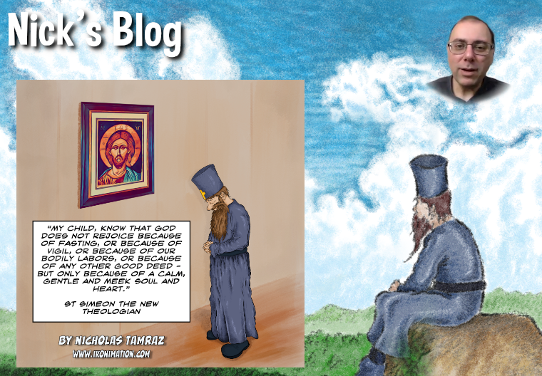 Click to view the Making of A Meek Soul and Heart Orthodox Christian comic strip